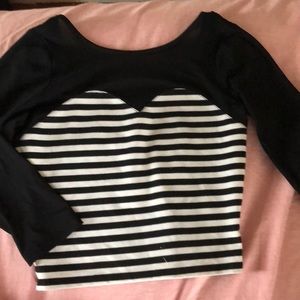 Material girl mesh crop top